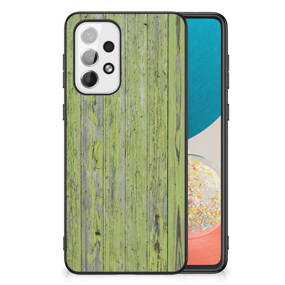 Samsung Galaxy A73 Houten Print Telefoonhoesje Green Wood B2C Telecom