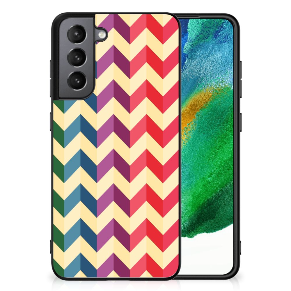 Samsung Galaxy S21FE Back Case Zigzag Multi Color