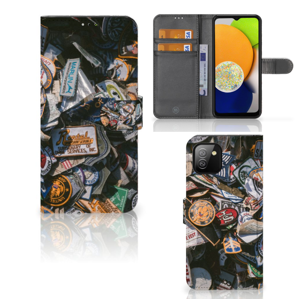 Samsung Galaxy A03 Telefoonhoesje met foto Badges