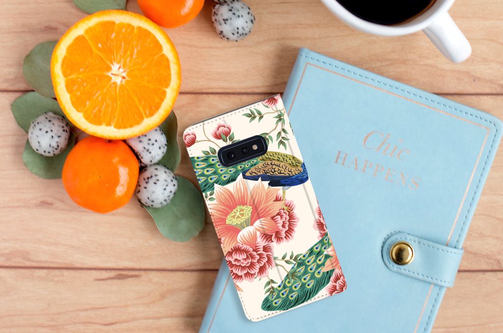 Hoesje maken voor Samsung Galaxy S10e Pink Peacock - B2C Telecom