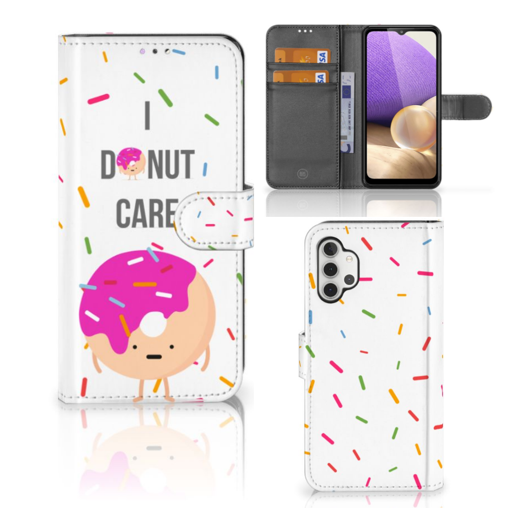 Samsung Galaxy A32 4G Book Cover Donut Roze