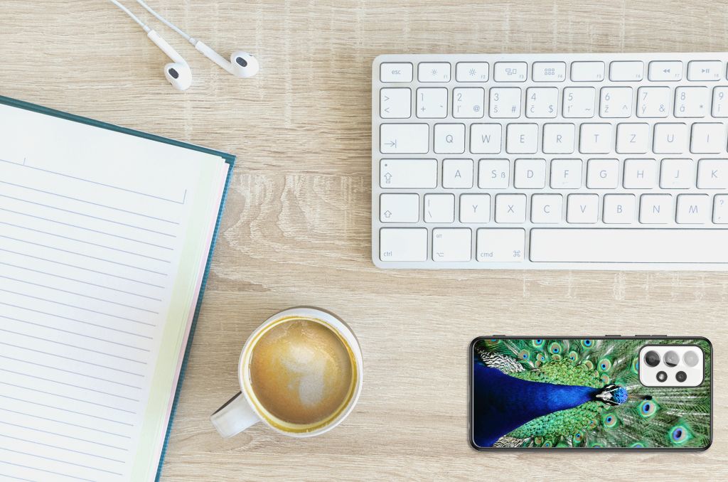 Samsung Galaxy A52 | A52s (5G/4G) Dierenprint Telefoonhoesje Pauw B2C Telecom