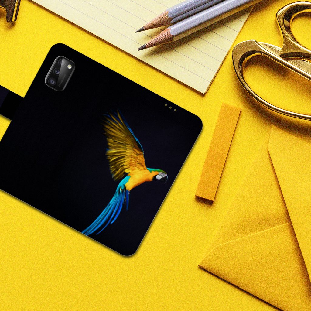 Samsung Galaxy A41 Telefoonhoesje met Pasjes Papegaai