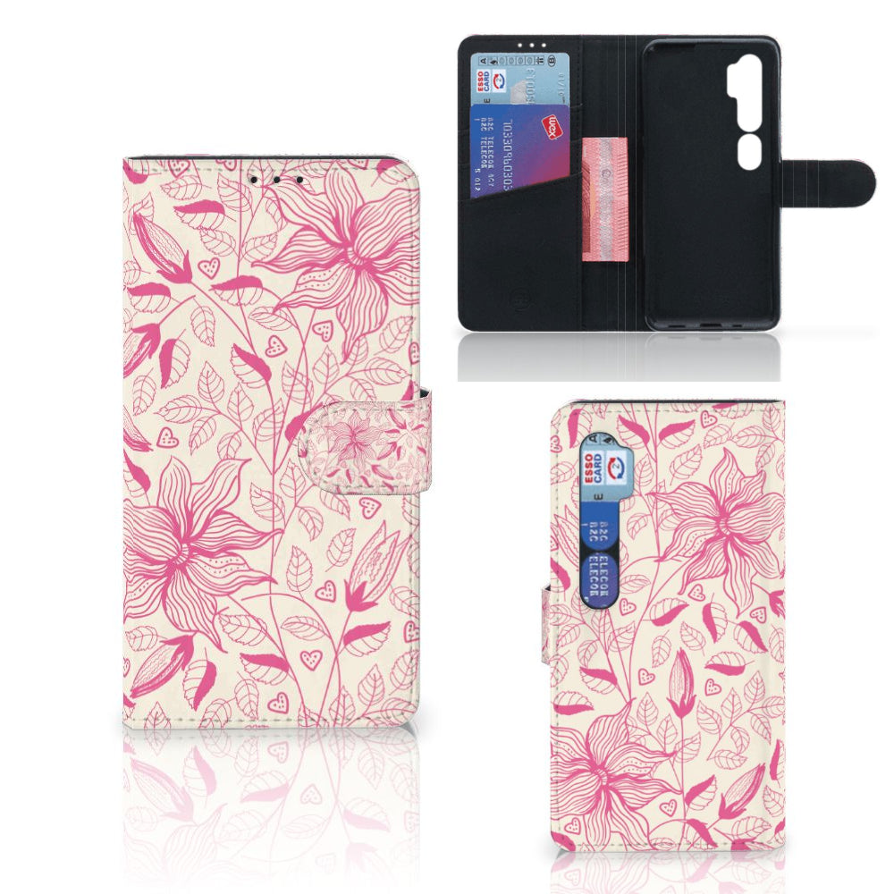 Xiaomi Mi Note 10 Pro Hoesje Pink Flowers
