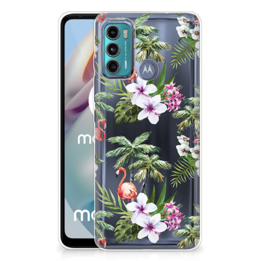 Motorola Moto G60 TPU Hoesje Flamingo Palms B2C Telecom