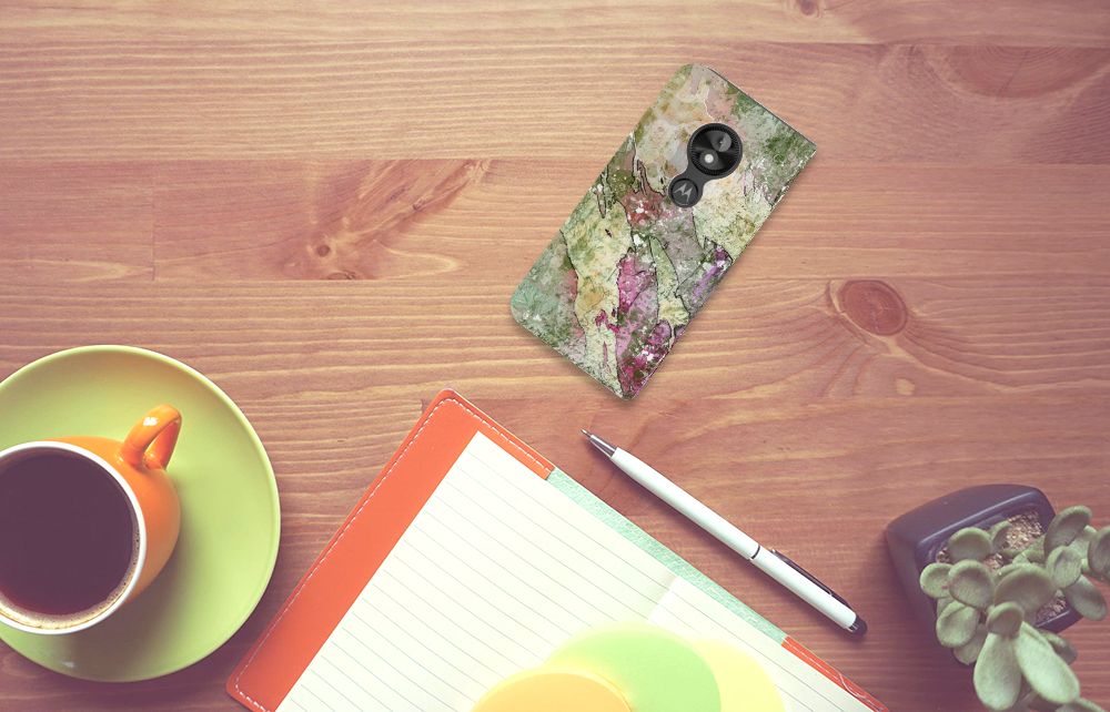 Bookcase Motorola Moto E5 Play Letter Painting