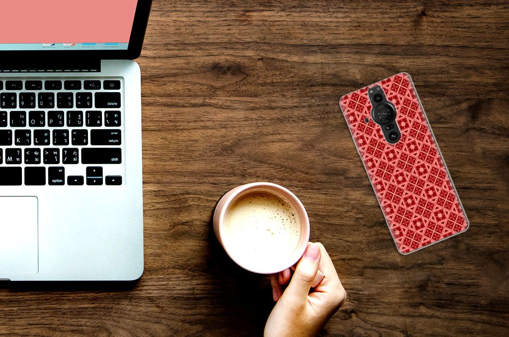Sony Xperia Pro-I TPU bumper Batik Rood B2C Telecom