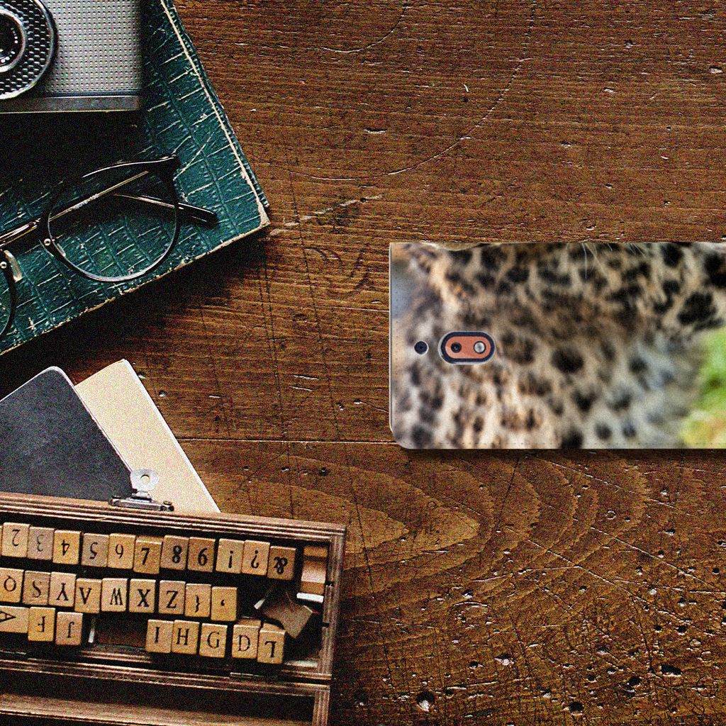 Nokia 2.1 2018 Hoesje maken Baby Luipaard