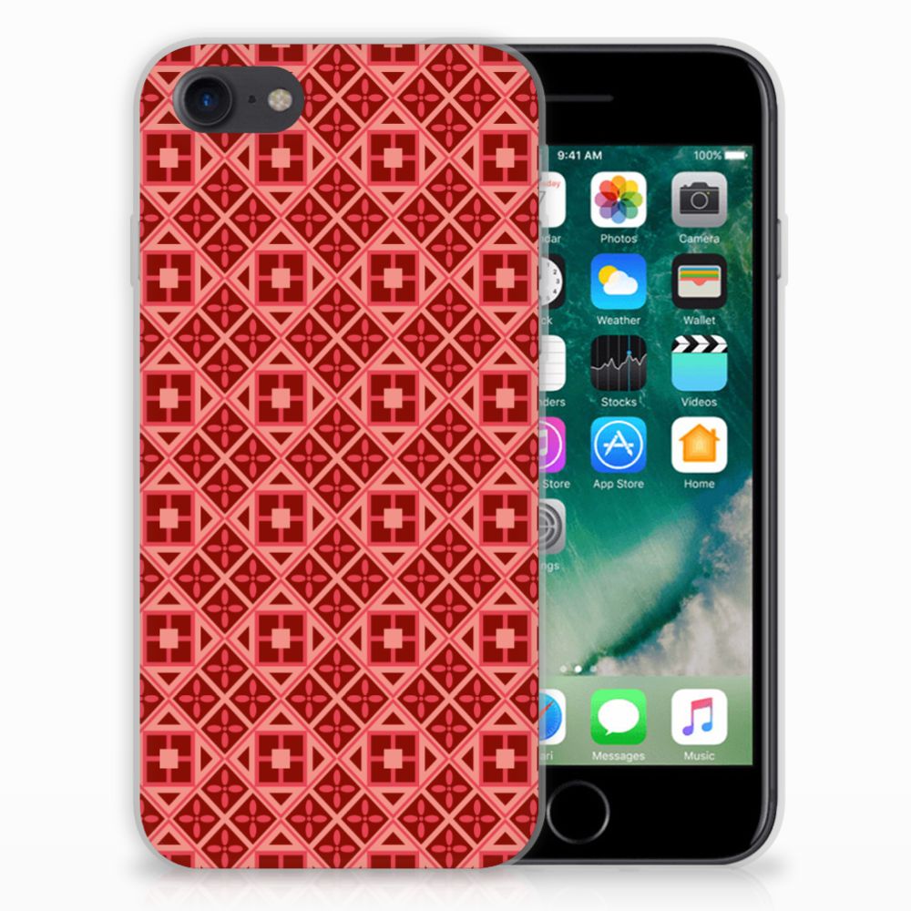 iPhone SE 2022 | SE 2020 | 8 | 7 TPU bumper Batik Rood