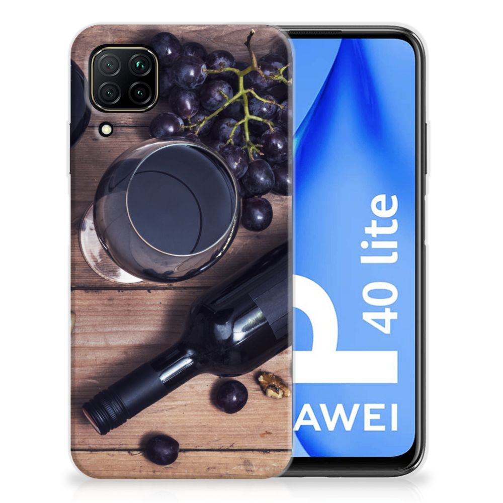 Huawei P40 Lite Siliconen Case Wijn