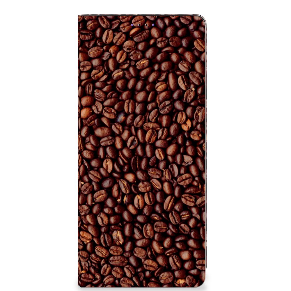 Samsung Galaxy A22 5G Flip Style Cover Koffiebonen