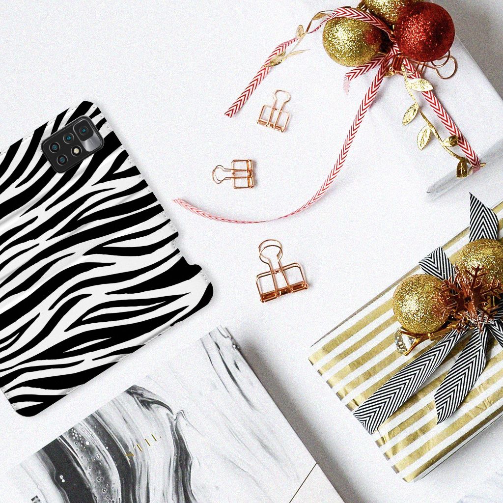 Xiaomi Redmi 10 Hoesje maken Zebra - B2C Telecom