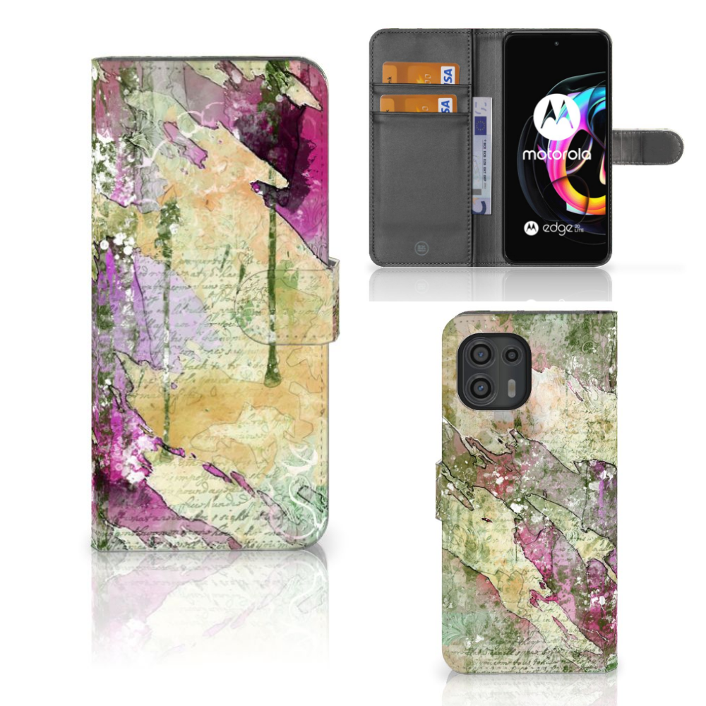 Hoesje Motorola Edge 20 Lite Letter Painting