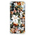 Case voor Samsung Galaxy A14 5G/4G Dark Flowers met kleurrijke bloemen op zwarte achtergrond.