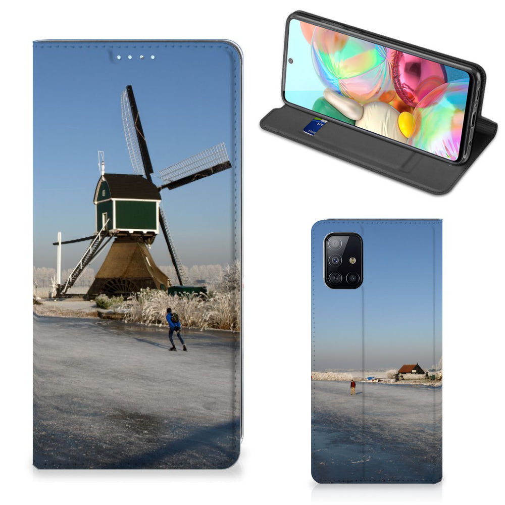 Samsung Galaxy A71 Book Cover Schaatsers
