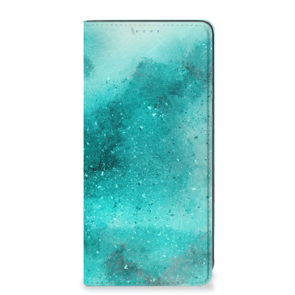 Bookcase Samsung Galaxy A21s Painting Blue