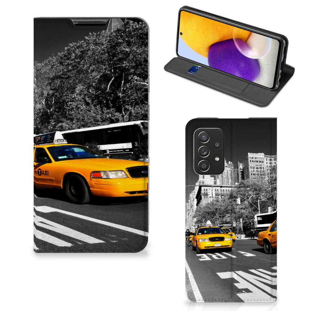 Samsung Galaxy A72 (5G/4G) Book Cover New York Taxi - B2C Telecom