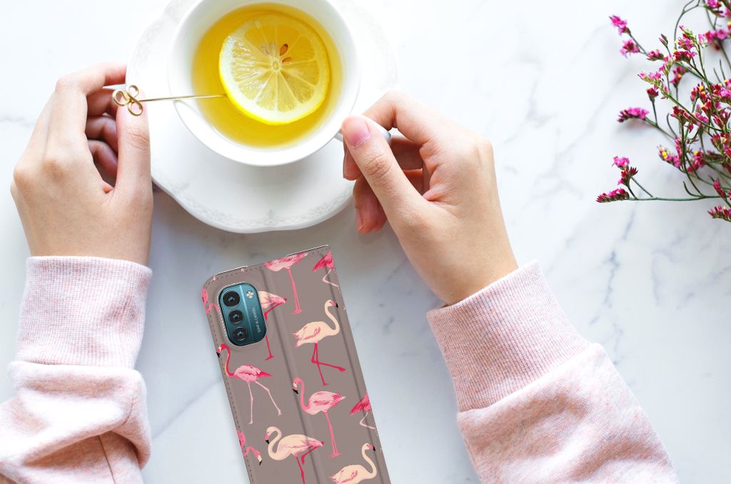 Nokia G11 | G21 Hoesje maken Flamingo - B2C Telecom