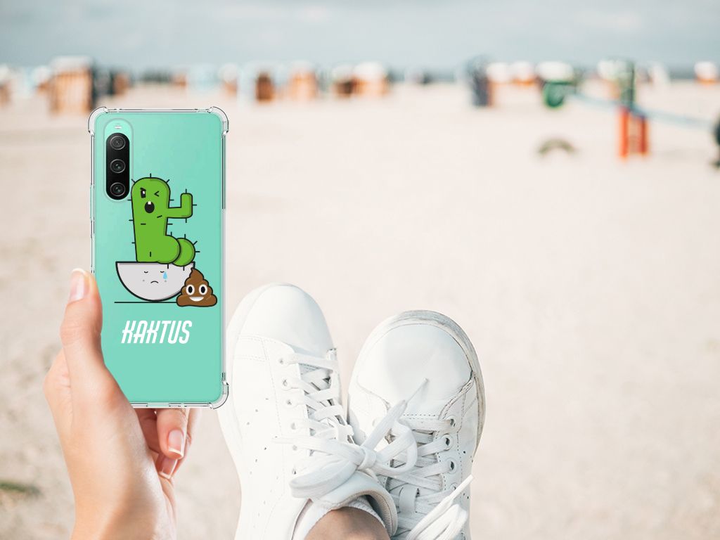 Sony Xperia 10 V Stevig Bumper Hoesje Cactus Poo B2C Telecom