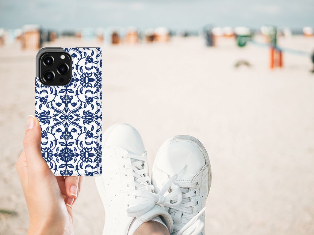 iPhone 13 Pro Smart Cover Flower Blue - B2C Telecom