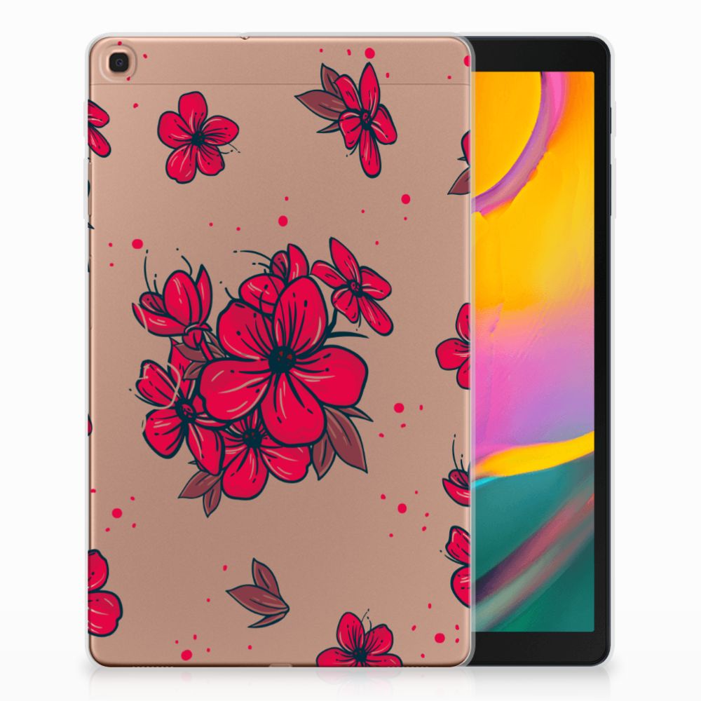 Samsung Galaxy Tab A 10.1 (2019) Siliconen Hoesje Blossom Red