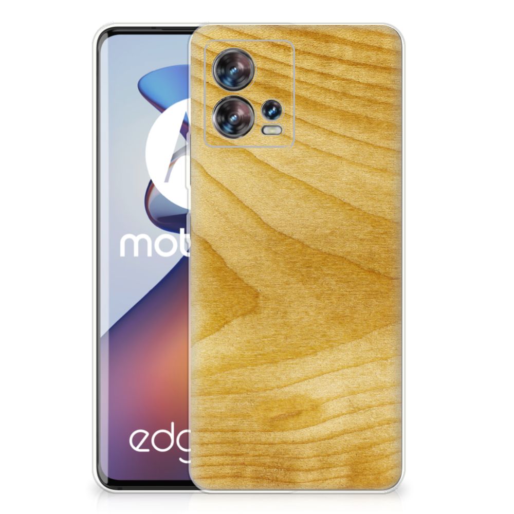 Motorola Edge 30 Fusion Bumper Hoesje Licht Hout