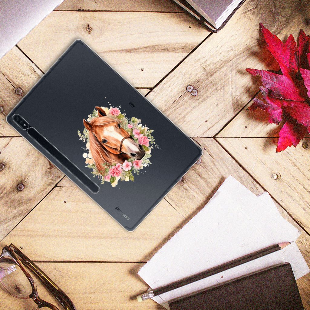 Back Case voor Samsung Galaxy Tab S7 Plus | S8 Plus Paard