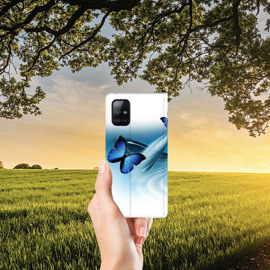 Samsung Galaxy A71 Hoesje maken Vlinders - B2C Telecom