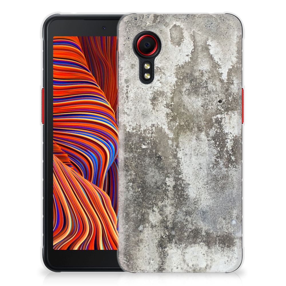 Samsung Galaxy Xcover 5 TPU Siliconen Hoesje Beton Print B2C Telecom