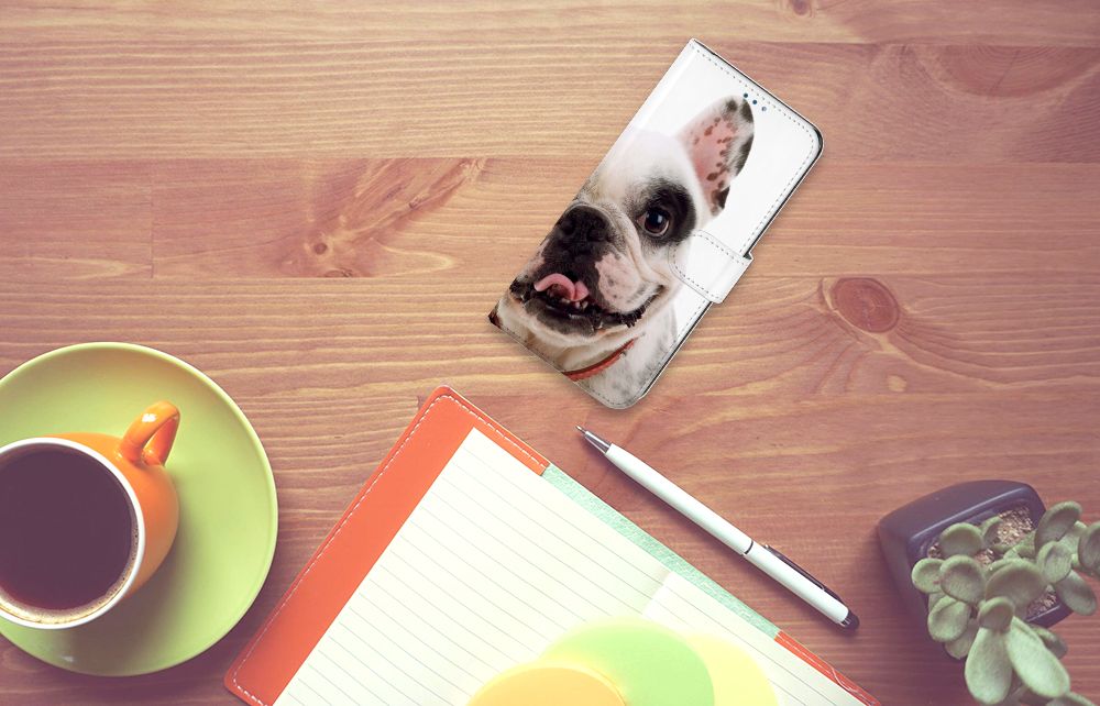OnePlus Nord N10 Telefoonhoesje met Pasjes Franse Bulldog
