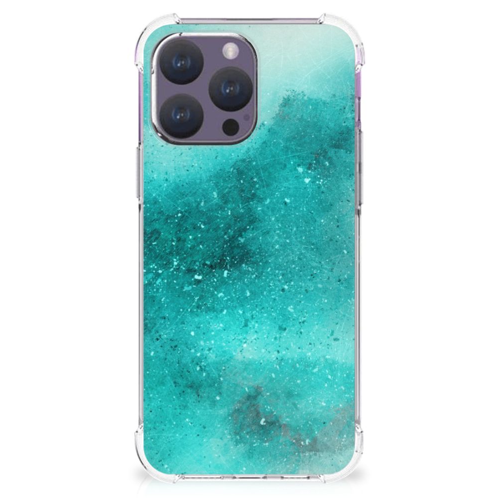 Back Cover iPhone 15 Pro Max Painting Blue B2C Telecom