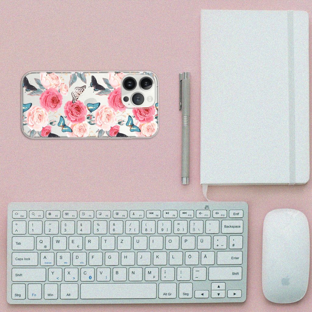 iPhone 13 Pro Max TPU Case Butterfly Roses B2C Telecom