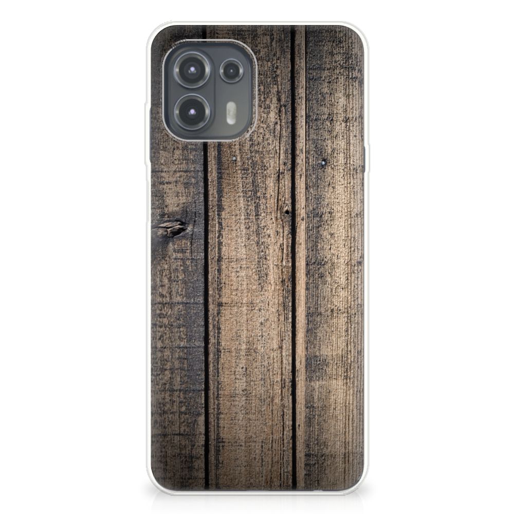 Motorola Edge 20 Lite Bumper Hoesje Steigerhout