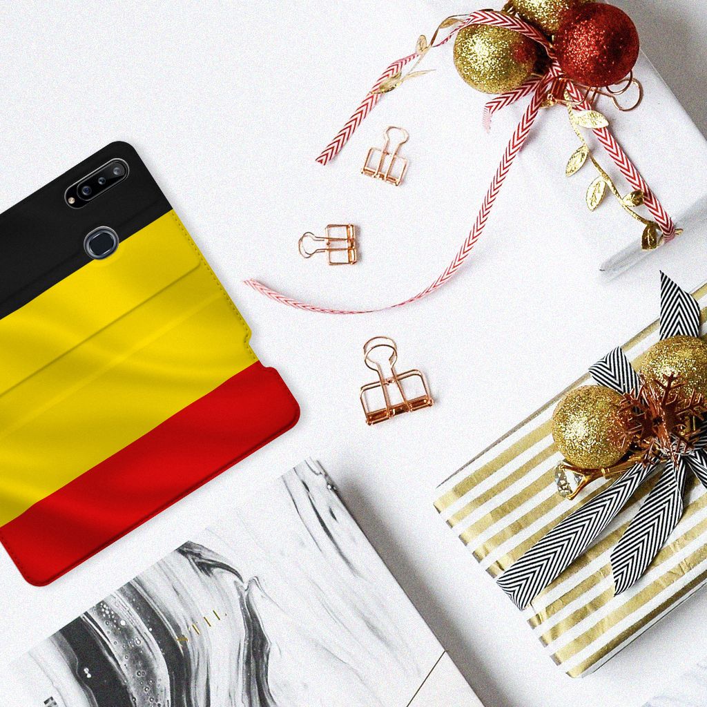Samsung Galaxy A20s Standcase Belgische Vlag - B2C Telecom