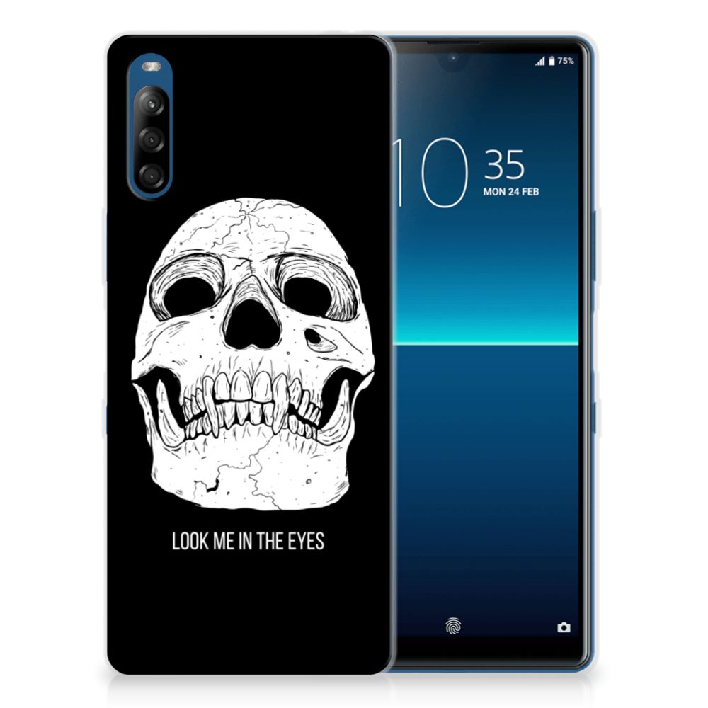 Silicone Back Case Sony Xperia L4 Skull Eyes