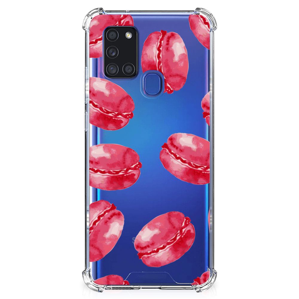 Samsung Galaxy A21s Beschermhoes Pink Macarons B2C Telecom