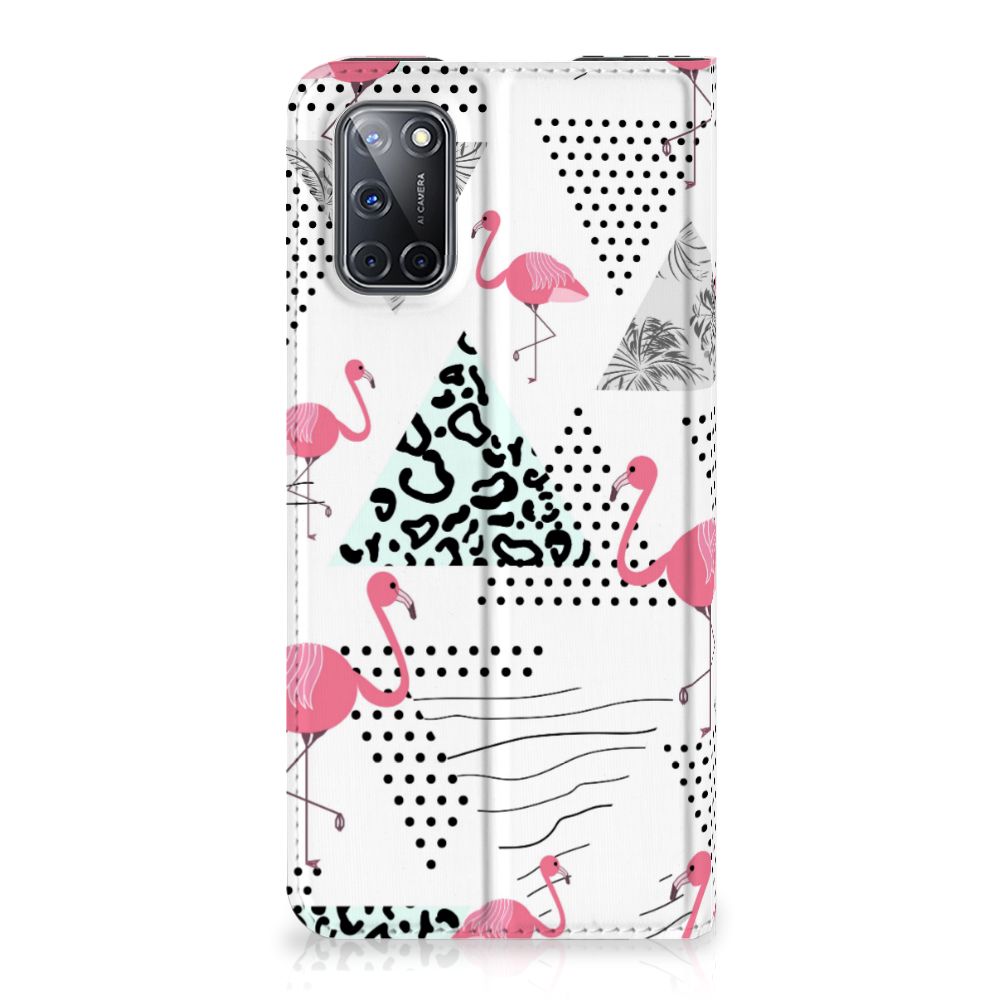 OPPO A52 | A72 Hoesje maken Flamingo Triangle - B2C Telecom