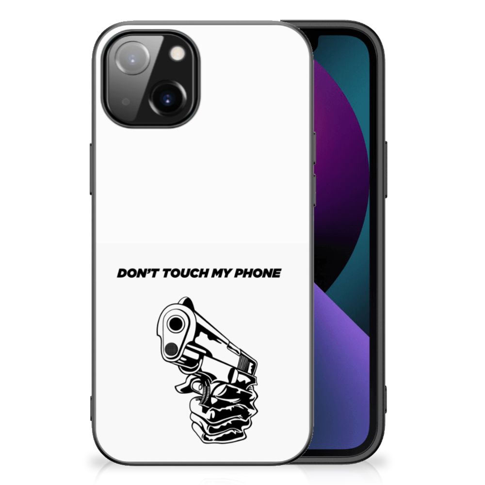 Apple iPhone 13 Telefoon Hoesje Gun Don't Touch My Phone B2C Telecom