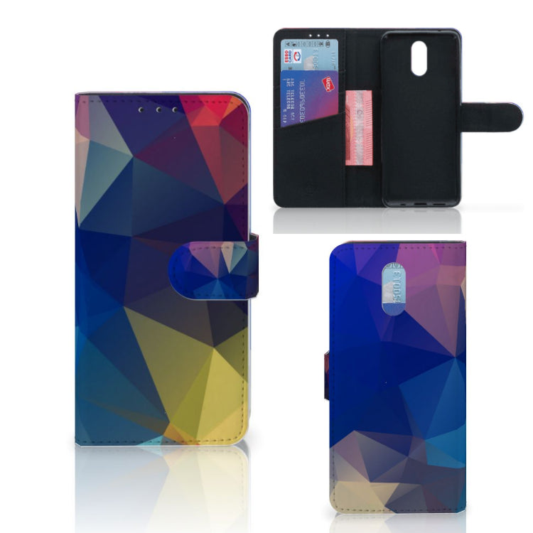 Nokia 2.3 Book Case Polygon Dark