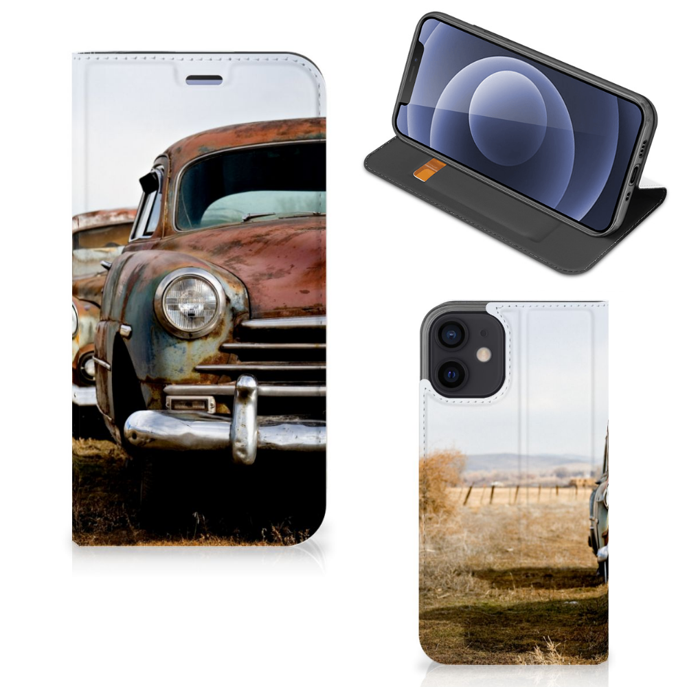 iPhone 12 Mini Stand Case Vintage Auto - B2C Telecom