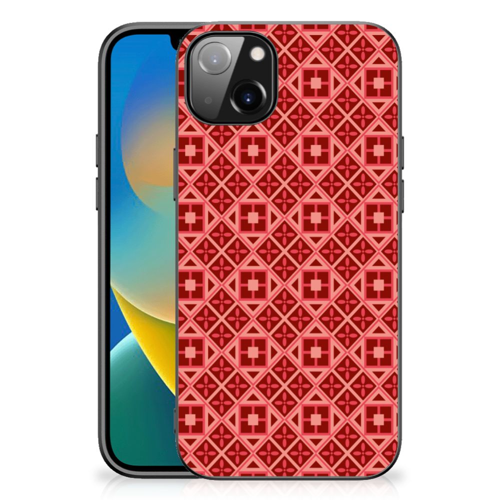 iPhone 14 Plus Back Case Batik Rood