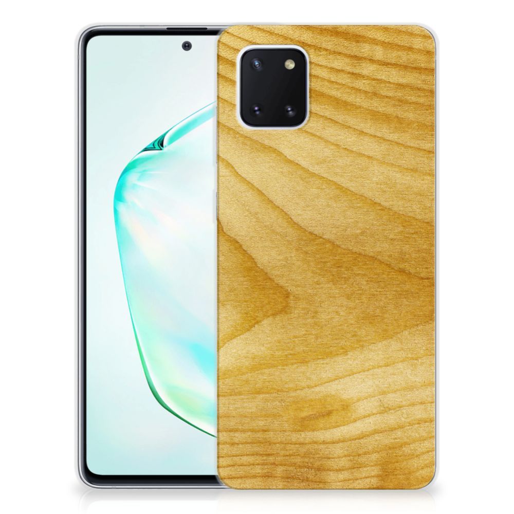 Samsung Galaxy Note 10 Lite Bumper Hoesje Licht Hout B2C Telecom