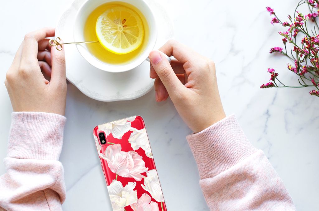 Samsung Galaxy A10 TPU Case Lovely Flowers