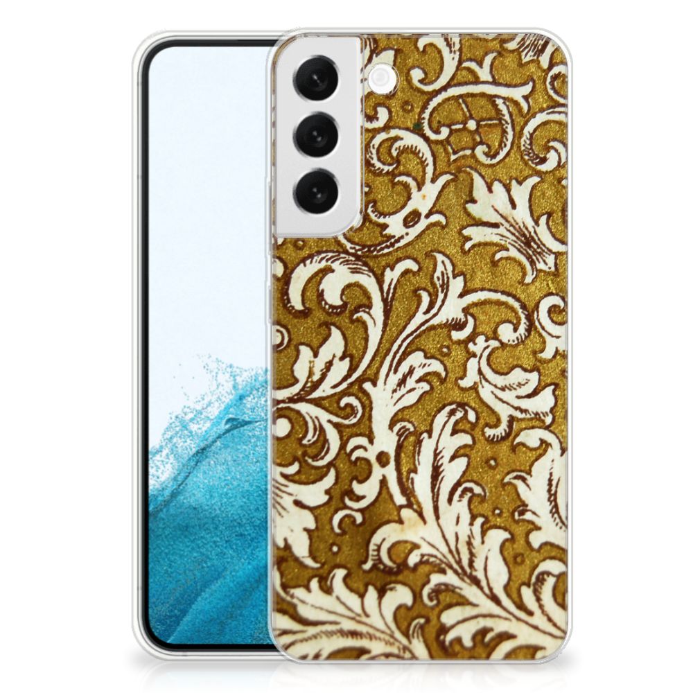 Siliconen Hoesje Samsung Galaxy S22 Plus Barok Goud B2C Telecom