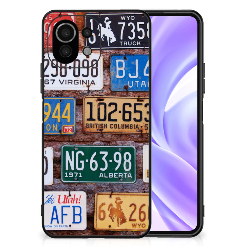 Xiaomi 11 Lite 5G NE | Mi 11 Lite Silicone Back Case Kentekenplaten