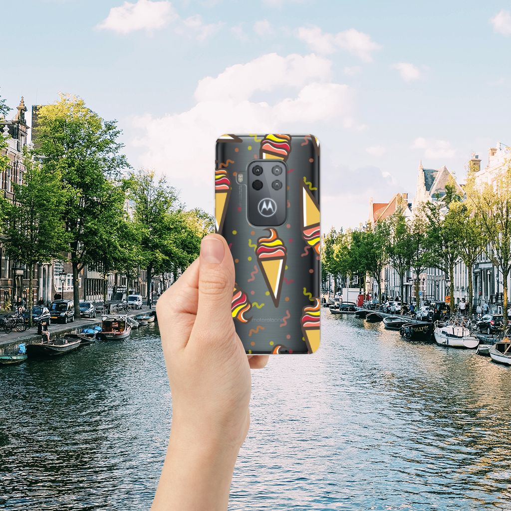 Motorola One Zoom Siliconen Case Icecream