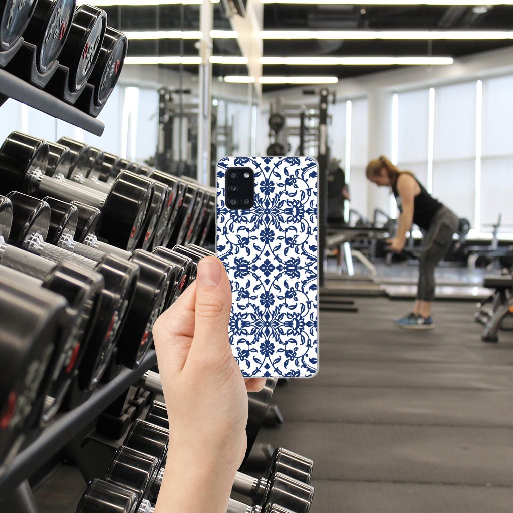 Samsung Galaxy A31 TPU Case Flower Blue B2C Telecom