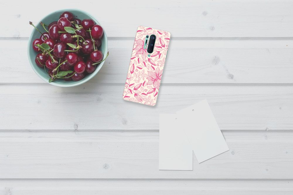 OnePlus 8 Pro TPU Case Pink Flowers B2C Telecom