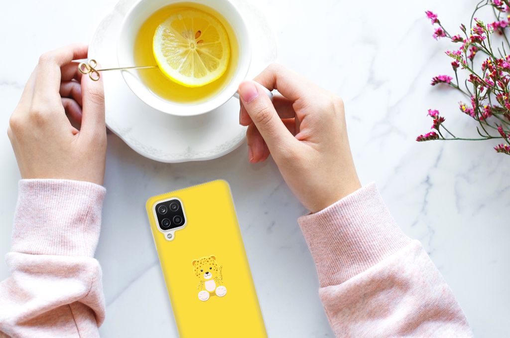 Samsung Galaxy A12 Telefoonhoesje met Naam Baby Leopard B2C Telecom