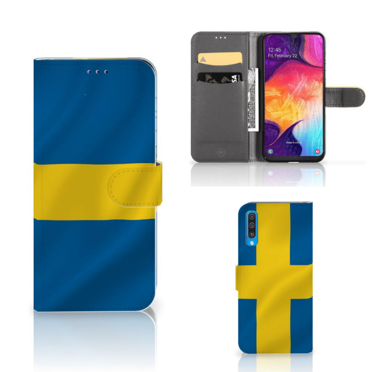 Samsung Galaxy A50 Bookstyle Case Zweden